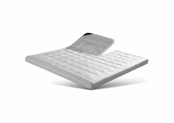 hr 65 koudschuim split topper met witte tijk en een dikte van 9cm