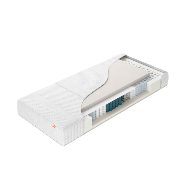 Eenpersoons Ultima matras met puls latex en pocketvering